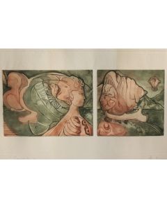 Lithographie originale Rencontre A. KISSLING 8/30