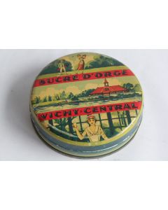 Boîte tôle sérigraphiée Sucre d'orge Vichy-Central