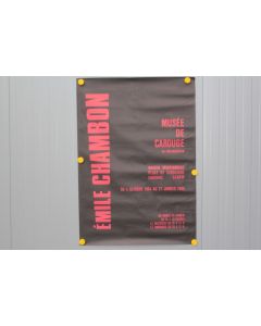 Affiche exposition Émile CHAMBON Musée de Carouge 1984