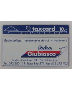 Télécarte L&G dummy Forbo-Giubiasco SA Suisse