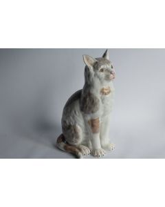 Chat porcelaine Dresden Carl Thieme