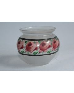Vase verre émaillé Roses