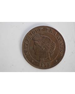 Monnaie 1 Centime Cérès 1878 K Bordeaux Rare