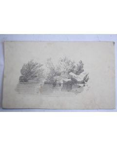 Dessin original François DIDAY ou Alexandre CALAME 1848