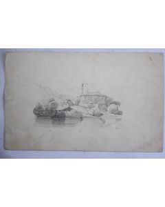 Dessin original François DIDAY ou Alexandre CALAME 1842