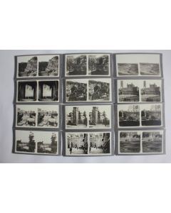 Photographies 12 Vue stéréos Syracuse Palerme Florence Italie