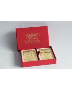 Double jeu de cartes Teatro alla Scala Modiano Trieste Milan Italie