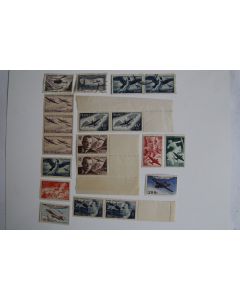 Lot Timbres France aviation 1930-1960 neufs et oblitérés