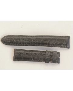 GERALD GENTA Bracelet pour montre croco noir 20 mm