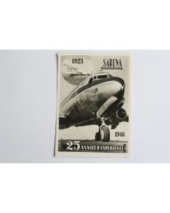 CPA Aviation Sabena 25 années d'expérience Lignes aériennes Belges
