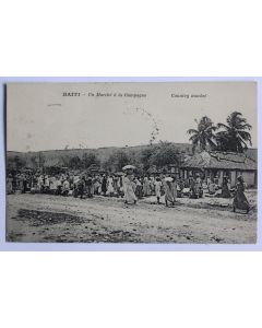 CPA Haïti Un marché à la campagne Country market
