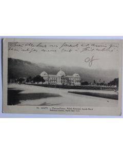 CPA Haïti Port au Prince Palais national façade Nord