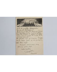 CPA Suisse illustration bois gravé G.E flamme Villegiaturez 1931
