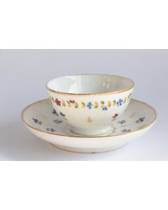 Tasse Bol à thé porcelaine Nyon Suisse XVIIIe siècle