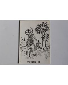 Carte postale QSL Radio Amateur Suisse Diana 71
