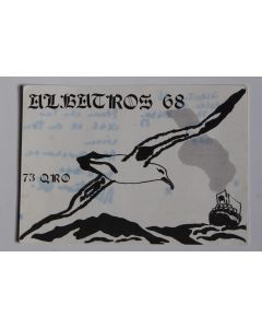Carte postale QSL Radio Amateur Suisse Albatros 68