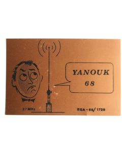 Carte postale QSL Radio Amateur Suisse Yanouk 68