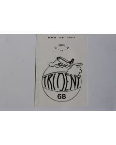 Carte postale QSL Radio Amateur Suisse Trident 68
