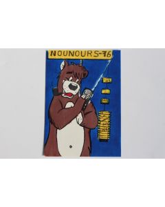 Carte postale QSL Radio Amateur Suisse Nounours 76