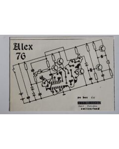 Carte postale QSL Radio Amateur Suisse Alex 76