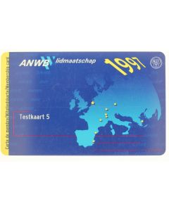 Télécarte test Testkaart 5 ANWB Membership card 1997 Pays-Bas