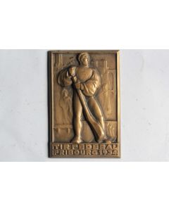 Médaille plaque Tir fédéral Fribourg 1934 Suisse