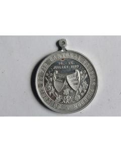 Médaille Souvenir Tir cantonal vaudois Yverdon Suisse 1899