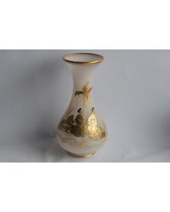 Vase opaline émaillée or Chinois XIXe siècle Napoléon III