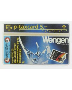 Télécarte L&G dummy Numis Wengen Ski World Cup Suisse