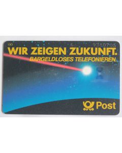 Télécarte à puce Allemagne Wir zeigen Zukunft 1986