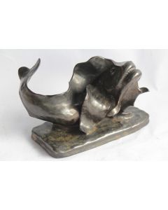 Sculpture Poisson grès Louis DELACHENAL Art déco