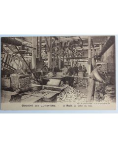CPA Société des Lunetiers Le Moulin Le débit du bois