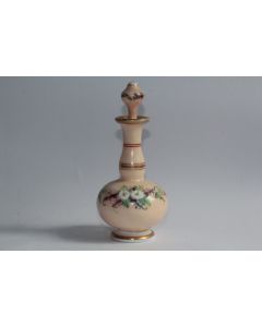Ancien flacon opaline émaillée Napoléon III