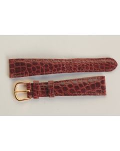 Bracelet pour montre deBeer croco marron 18 mm