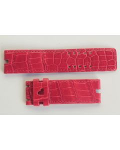ROGER DUBUIS Bracelet montre croco rouge cœur 22 mm