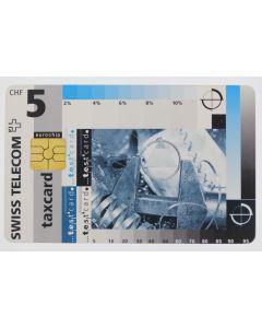 Télécarte à puce Test card 5 CHF Swiss Telecom Suisse 1995