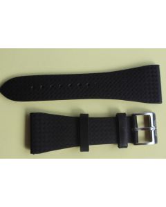 VOLTIME Bracelet pour montre cuir noir 30 mm