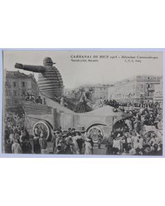 CPA Alpes-Maritimes automobile Carnaval de Nice Bibendum Michelin