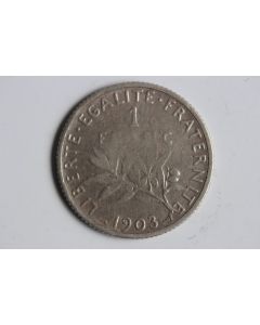 Monnaie argent 1 franc Semeuse 1903