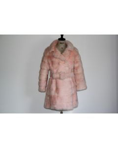 Manteau fourrure Vison rose