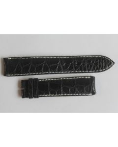 CEDRIC JOHNER Bracelet pour montre croco noir 20 mm