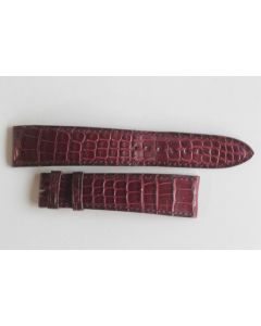 BLANCPAIN Bracelet montre croco lie de vin 19 mm