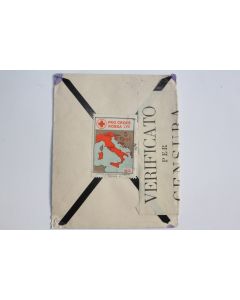 Timbres Italie Pro Croce Rossa sur enveloppe 1916
