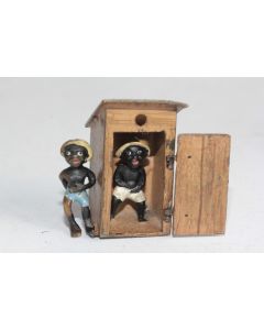 Bronze de Vienne humoristique Enfants au toilette Blackamoor