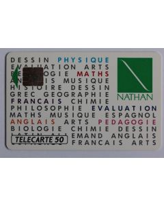Télécarte à puce France Privée Nathan Jeux intelligents 1990