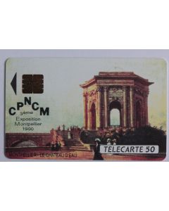 Télécarte à puce France Privée Château d'eau Montpellier CPNCM 1990