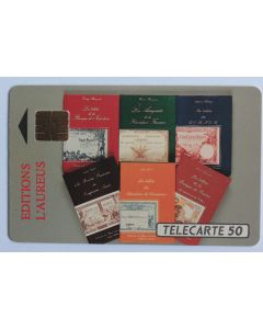 Télécarte à puce France Privée Aureus 1 Éditions du livre 1990