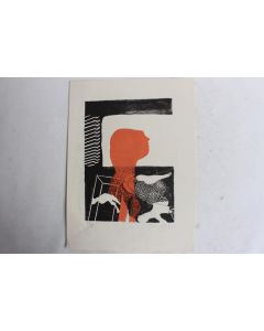 Lithographie originale Delapoterie Paul 1969 La vedette