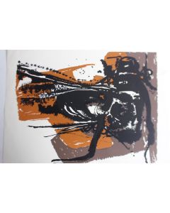 Lithographie originale Delapoterie Paul 1969
