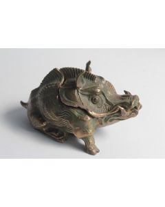 Boite bronze figurative Sanglier